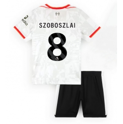 Strój piłkarski Liverpool Dominik Szoboszlai #8 Koszulka Trzeciej dziecięce 2024-25 Krótki Rękaw (+ Krótkie spodenki)