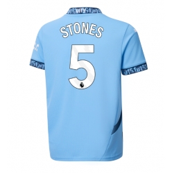 Strój piłkarski Manchester City John Stones #5 Koszulka Podstawowej 2024-25 Krótki Rękaw