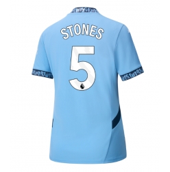 Strój piłkarski Manchester City John Stones #5 Koszulka Podstawowej damskie 2024-25 Krótki Rękaw