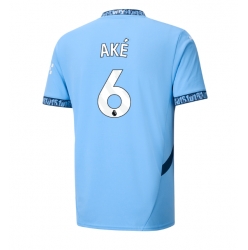 Strój piłkarski Manchester City Nathan Ake #6 Koszulka Podstawowej 2024-25 Krótki Rękaw