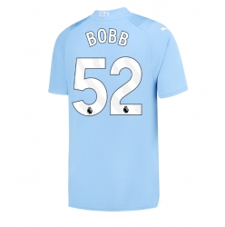 Strój piłkarski Manchester City Oscar Bobb #52 Koszulka Podstawowej 2023-24 Krótki Rękaw