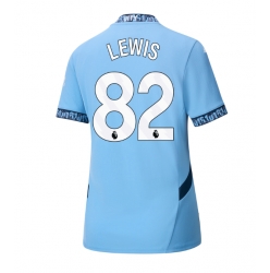 Strój piłkarski Manchester City Rico Lewis #82 Koszulka Podstawowej damskie 2024-25 Krótki Rękaw