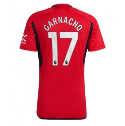 Strój piłkarski Manchester United Alejandro Garnacho #17 Koszulka Podstawowej 2023-24 Krótki Rękaw