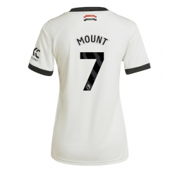 Strój piłkarski Manchester United Mason Mount #7 Koszulka Trzeciej damskie 2024-25 Krótki Rękaw