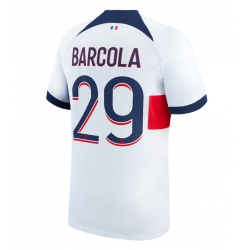 Strój piłkarski Paris Saint-Germain Bradley Barcola #29 Koszulka Wyjazdowej 2023-24 Krótki Rękaw