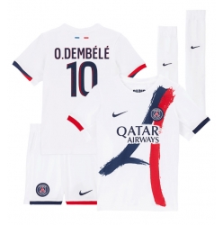 Strój piłkarski Paris Saint-Germain Ousmane Dembele #10 Koszulka Wyjazdowej dziecięce 2024-25 Krótki Rękaw (+ Krótkie spodenki)