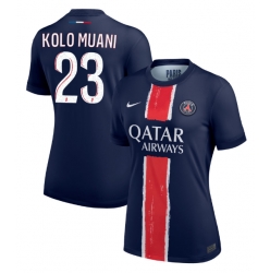 Strój piłkarski Paris Saint-Germain Randal Kolo Muani #23 Koszulka Podstawowej damskie 2024-25 Krótki Rękaw