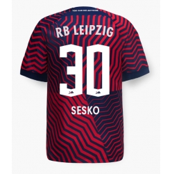 Strój piłkarski RB Leipzig Benjamin Sesko #30 Koszulka Wyjazdowej 2023-24 Krótki Rękaw