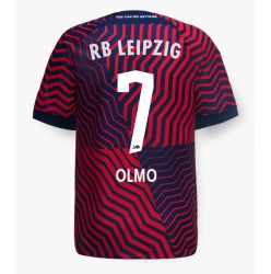 Strój piłkarski RB Leipzig Dani Olmo #7 Koszulka Wyjazdowej 2023-24 Krótki Rękaw