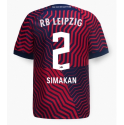 Strój piłkarski RB Leipzig Mohamed Simakan #2 Koszulka Wyjazdowej 2023-24 Krótki Rękaw