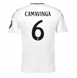 Strój piłkarski Real Madrid Eduardo Camavinga #6 Koszulka Podstawowej 2024-25 Krótki Rękaw