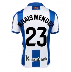 Strój piłkarski Real Sociedad Brais Mendez #23 Koszulka Podstawowej 2024-25 Krótki Rękaw