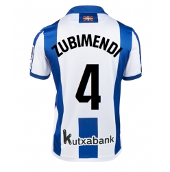 Strój piłkarski Real Sociedad Martin Zubimendi #4 Koszulka Podstawowej 2024-25 Krótki Rękaw