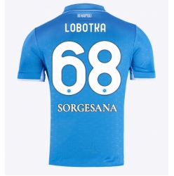 Strój piłkarski SSC Napoli Stanislav Lobotka #68 Koszulka Podstawowej 2024-25 Krótki Rękaw