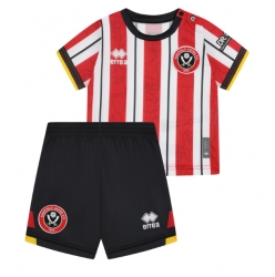 Strój piłkarski Sheffield United Koszulka Podstawowej dziecięce 2024-25 Krótki Rękaw (+ Krótkie spodenki)