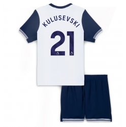 Strój piłkarski Tottenham Hotspur Dejan Kulusevski #21 Koszulka Podstawowej dziecięce 2024-25 Krótki Rękaw (+ Krótkie spodenki)