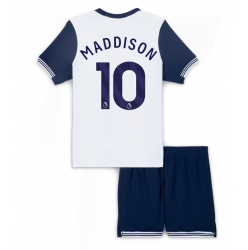 Strój piłkarski Tottenham Hotspur James Maddison #10 Koszulka Podstawowej dziecięce 2024-25 Krótki Rękaw (+ Krótkie spodenki)