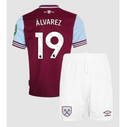 Strój piłkarski West Ham United Edson Alvarez #19 Koszulka Podstawowej dziecięce 2024-25 Krótki Rękaw (+ Krótkie spodenki)