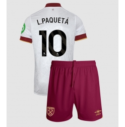 Strój piłkarski West Ham United Lucas Paqueta #10 Koszulka Trzeciej dziecięce 2024-25 Krótki Rękaw (+ Krótkie spodenki)