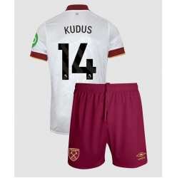 Strój piłkarski West Ham United Mohammed Kudus #14 Koszulka Trzeciej dziecięce 2024-25 Krótki Rękaw (+ Krótkie spodenki)