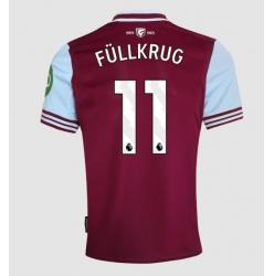 Strój piłkarski West Ham United Niclas Fullkrug #11 Koszulka Podstawowej 2024-25 Krótki Rękaw