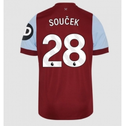 Strój piłkarski West Ham United Tomas Soucek #28 Koszulka Podstawowej 2023-24 Krótki Rękaw