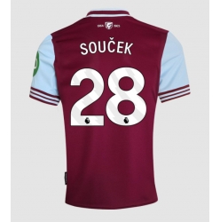 Strój piłkarski West Ham United Tomas Soucek #28 Koszulka Podstawowej 2024-25 Krótki Rękaw