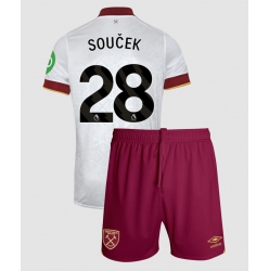 Strój piłkarski West Ham United Tomas Soucek #28 Koszulka Trzeciej dziecięce 2024-25 Krótki Rękaw (+ Krótkie spodenki)